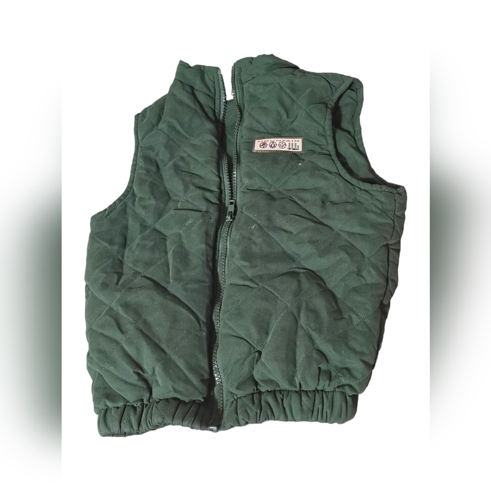 EUC Kids Delight Green Winter Vest - Size 4T